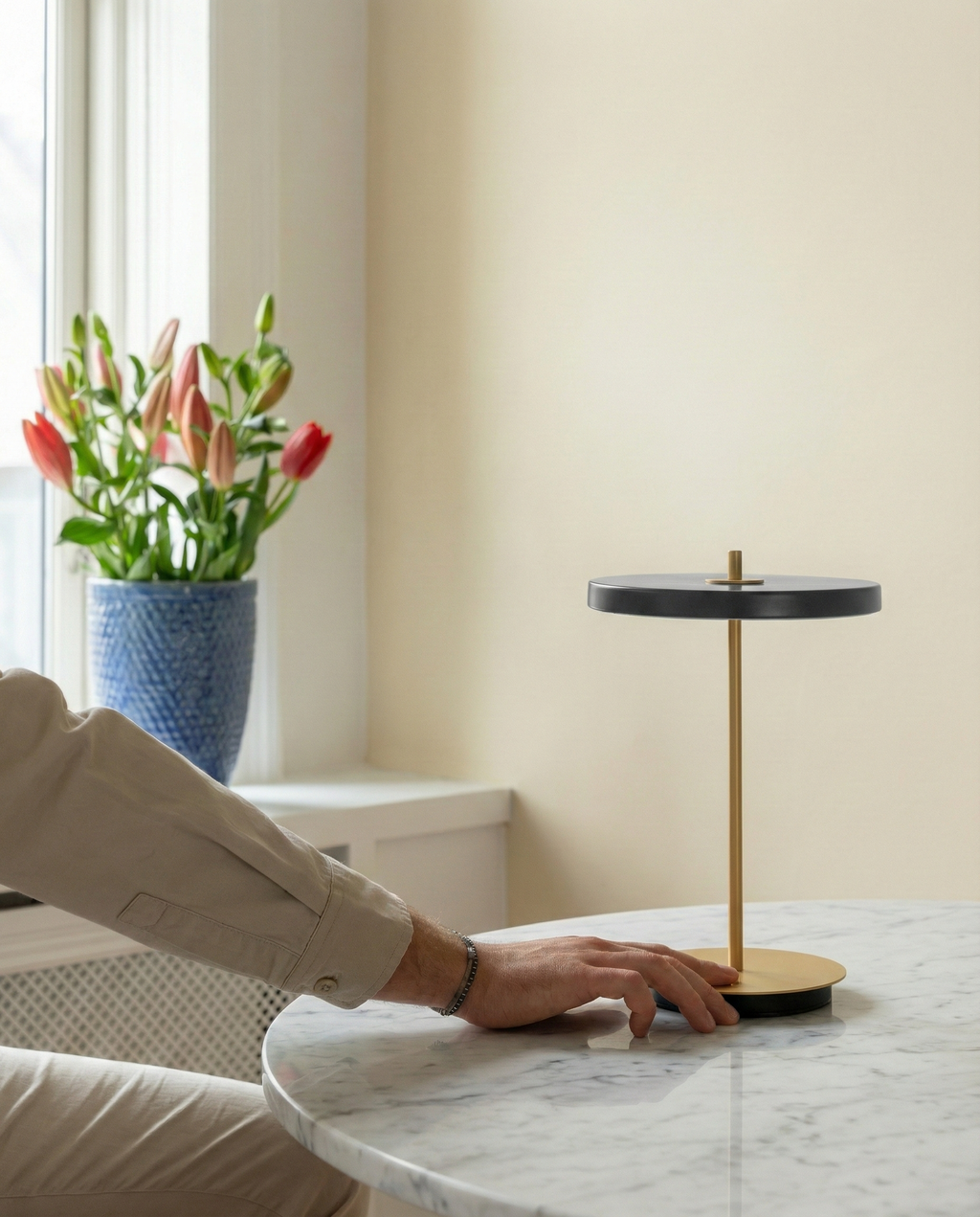 SKEN — Lampe de Table Sans Fil Rechargeable Design